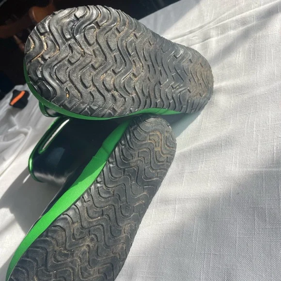 BOGS Kids navy with Green Trim Rain Boots Eeuc! Unisex big kids 3 waterproof - Picture 4 of 6